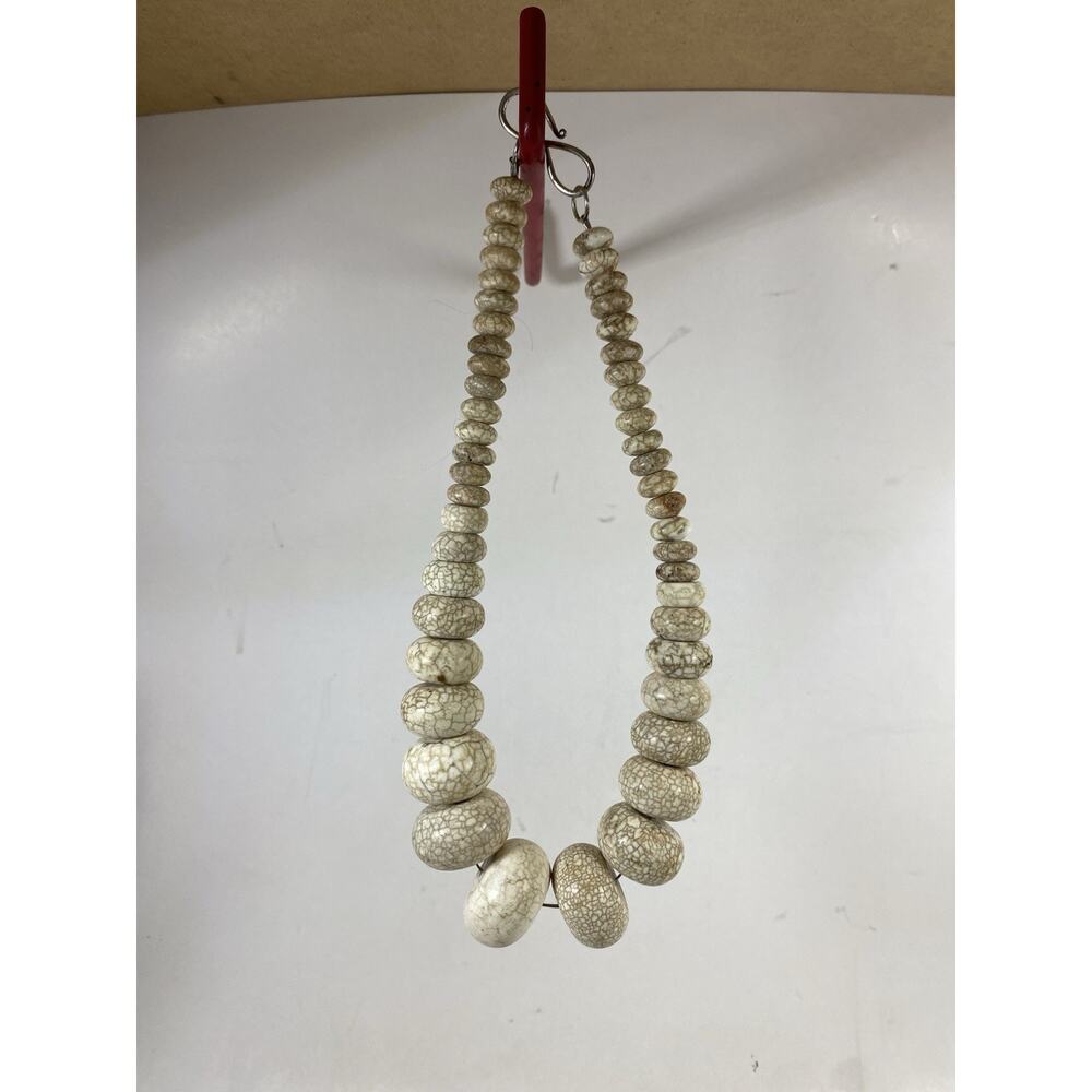 Native American Handmade Magnesite Necklace Stone Beads